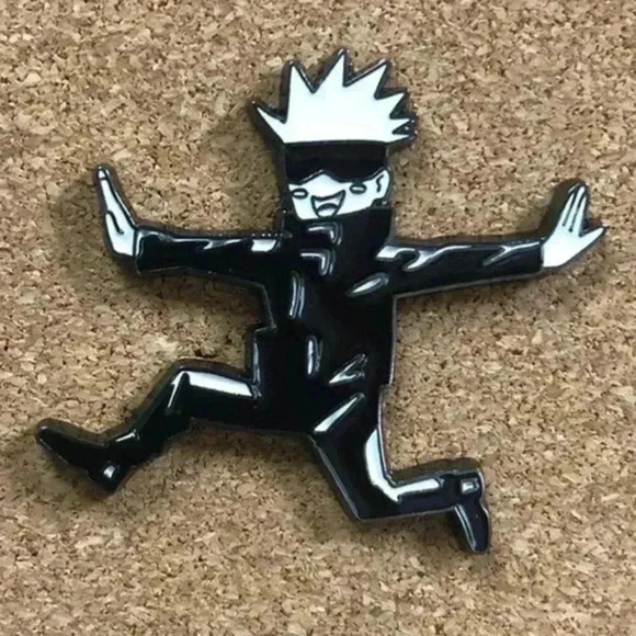 Infinite Meme Power: Jujutsu Kaisen Satoru Gojo Enamel Pin - Picture 1 of 4